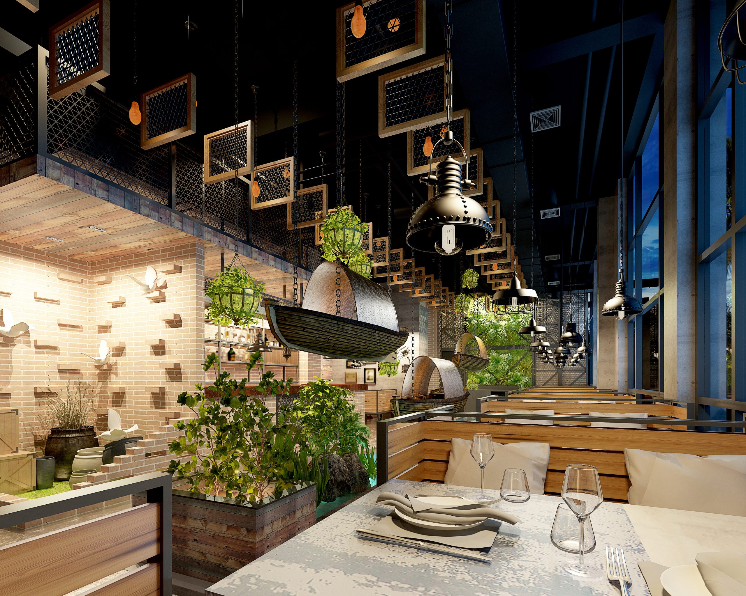 Découvrez les meilleurs tables de Madagascar dans ce restaurant moderne et raffiné, avec une décoration verdoyante, des luminaires industriels et une ambiance chaleureuse qui invite à une expérience culinaire exceptionnelle.